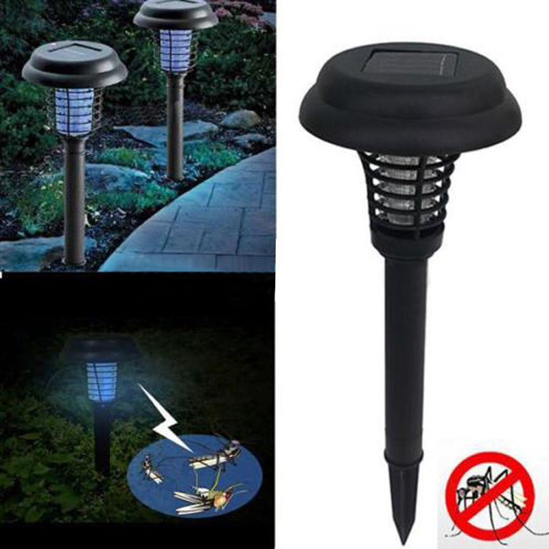 Solar Powered Insect Killer LED UV Mosquito Killer environmentally Lamp Outdoor Garden Insect Pest Bug Zapper Killer 11.5 * 32cm